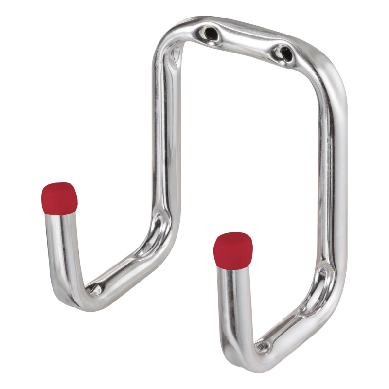 Nástěnný hák dvojitý, pozinkovaný, nosnost 20 kg