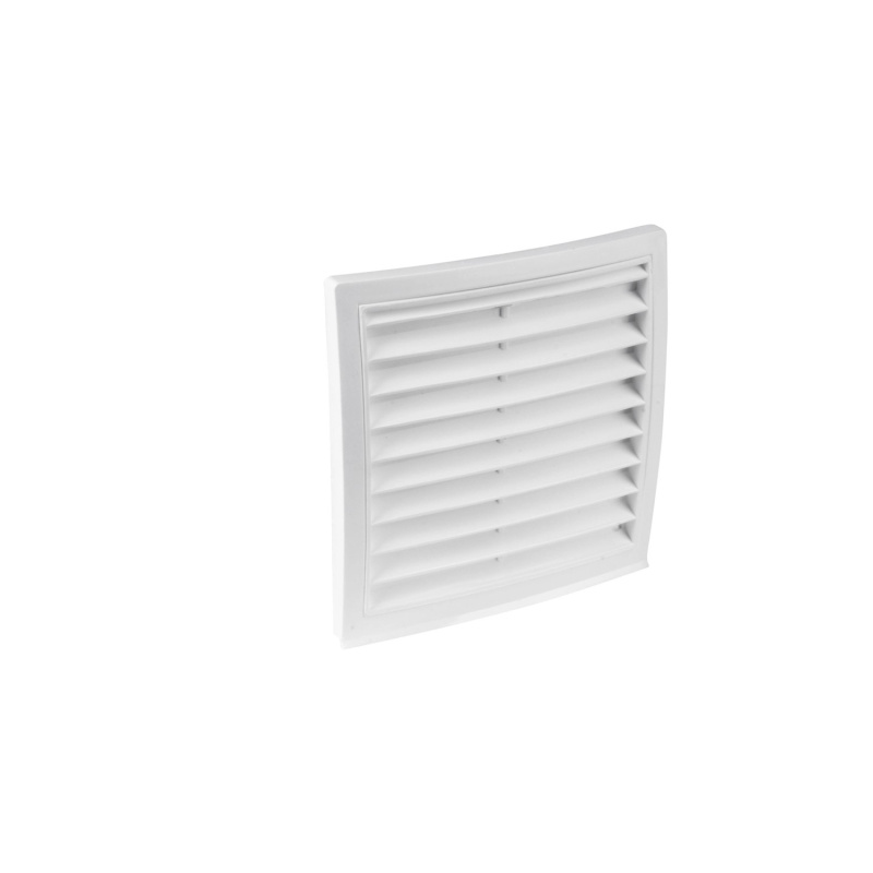 OBI Vnější větrací mřížka s kulatým napojením na systém 125 se sítí proti hmyzu