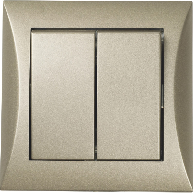 OBI Sériový vypínač hnědá metalíza