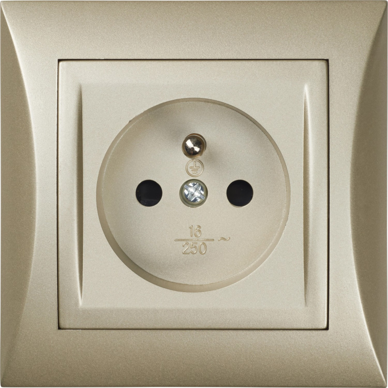 OBI Zásuvka Ariane champagne metalíza