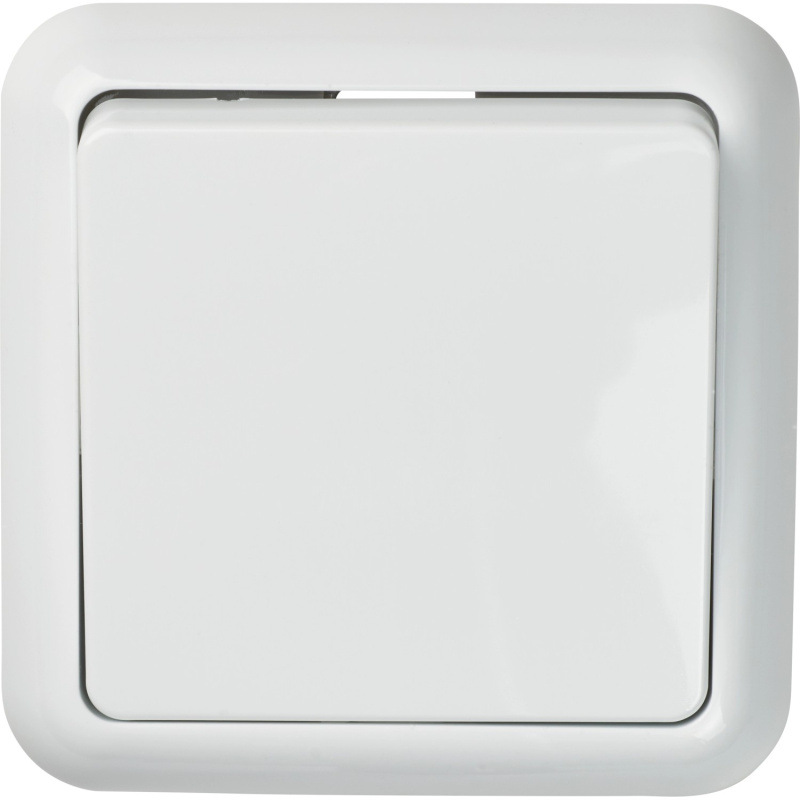 OBI Tlačítko Penelope neutrální polárně bílé včetně rámečku