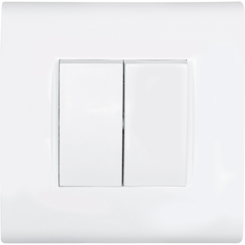 Evian Lustrový vypínač dvoutlačítkový bílá