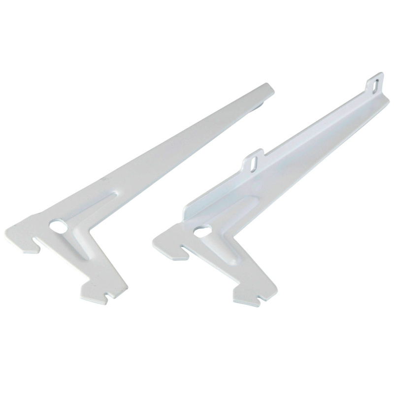 Úhlový nosník s jedním otvorem bílý 18 cm, 1 pár