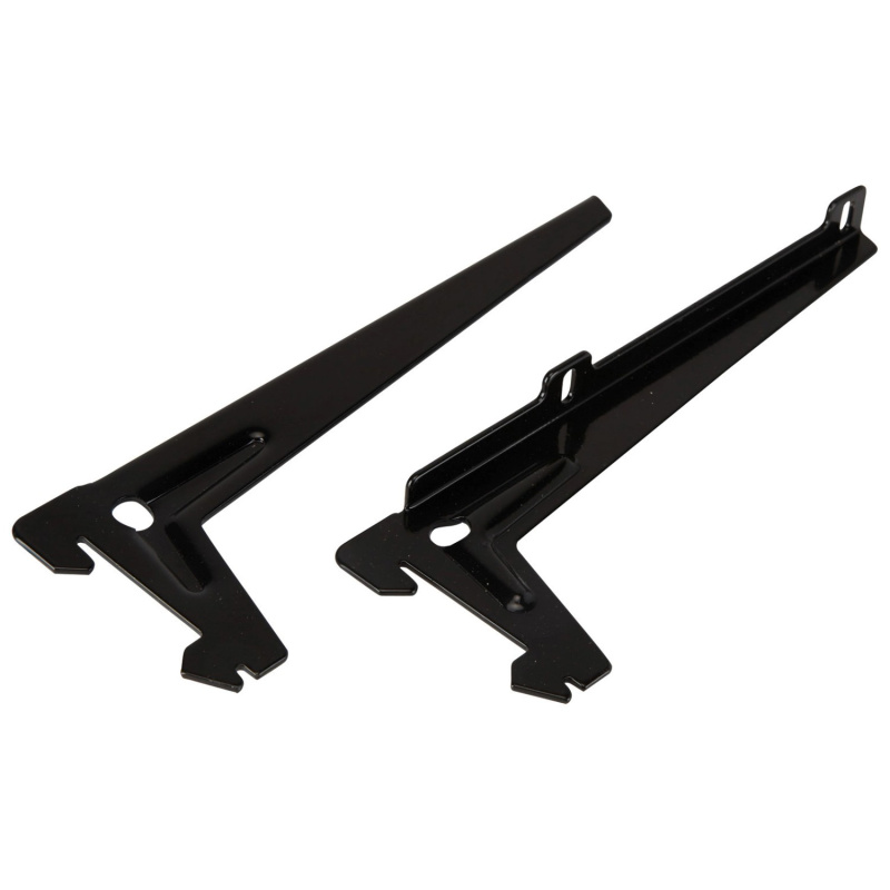 Úhlový nosník s jedním otvorem černý 18 cm, 1 pár