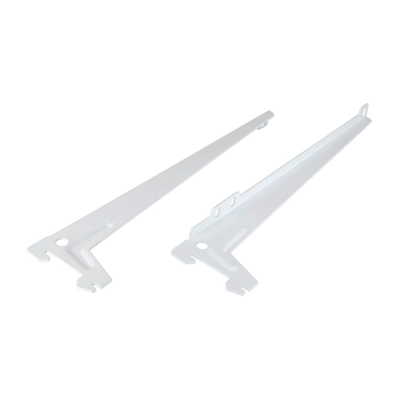 Úhlový nosník s jedním otvorem bílý 28 cm, 1 pár