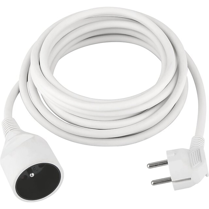 Prodlužovací kabel, bílý, 5 m