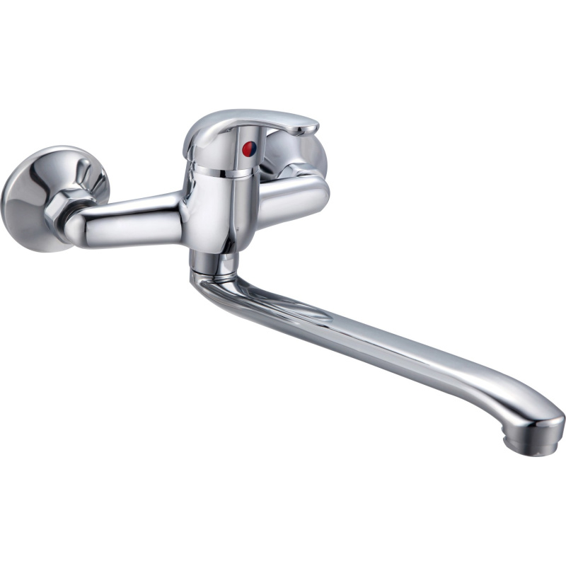 Páková kuchyňská baterie pro nástěnnou montáž, rozteč 150 mm, chrom