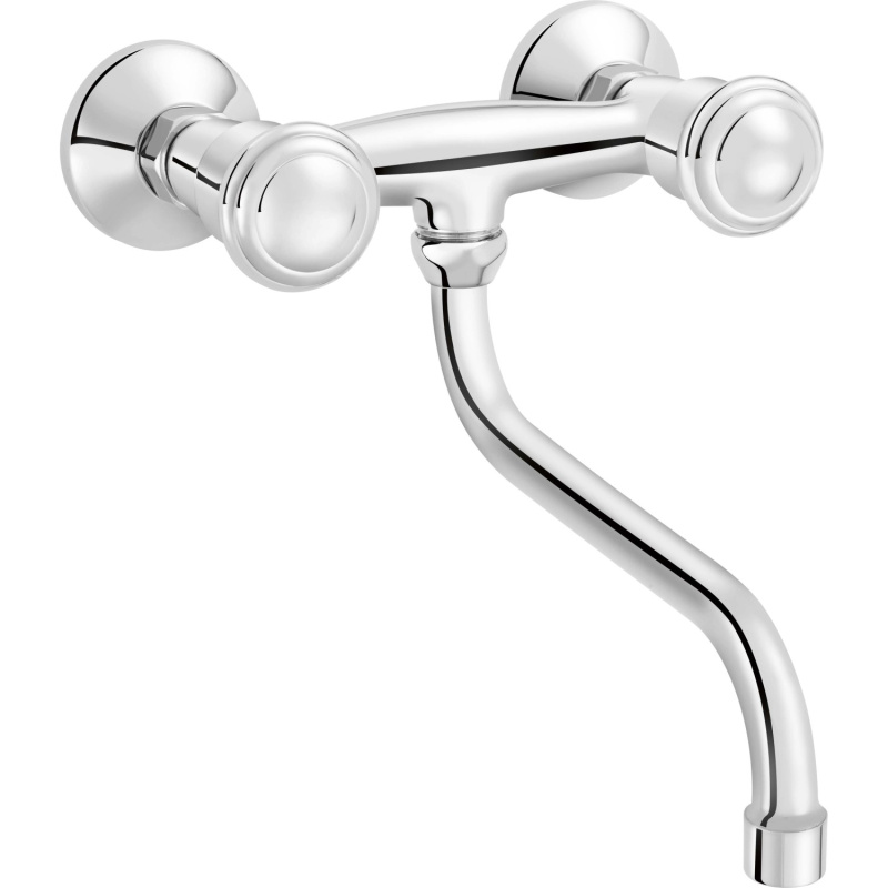 OBI Nástěnná kohoutková umyvadlová baterie Alento chromovaná