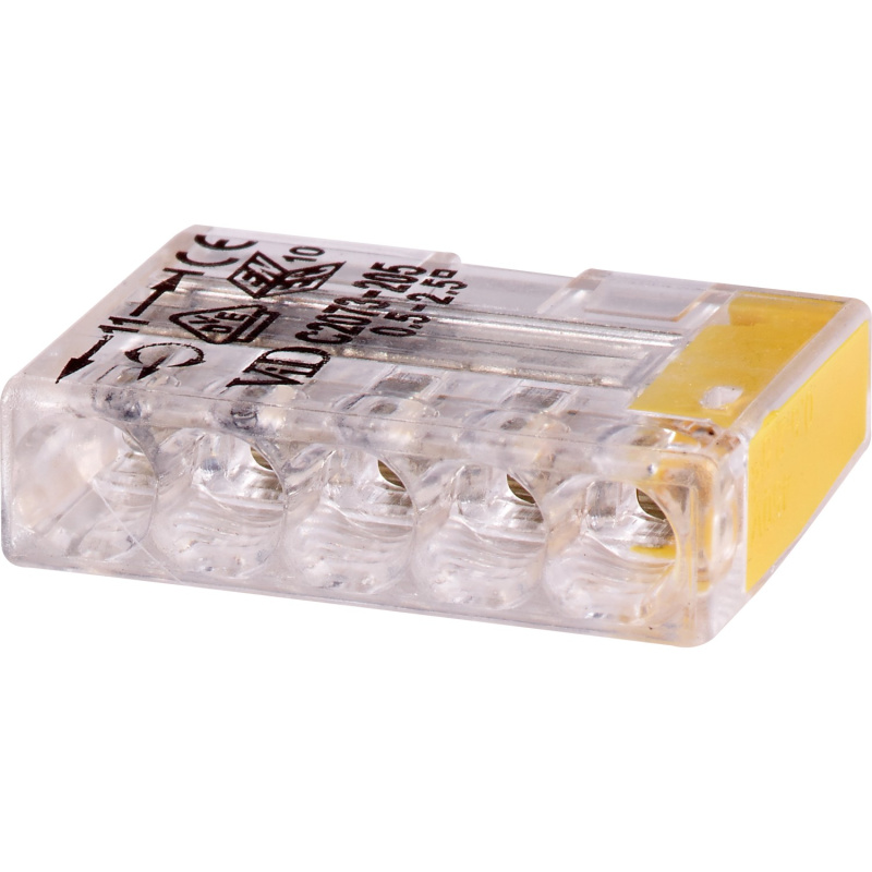 OBI Zásuvná svorka, 5pólová,   0,5 mm - 2,5 mm, 25 ks