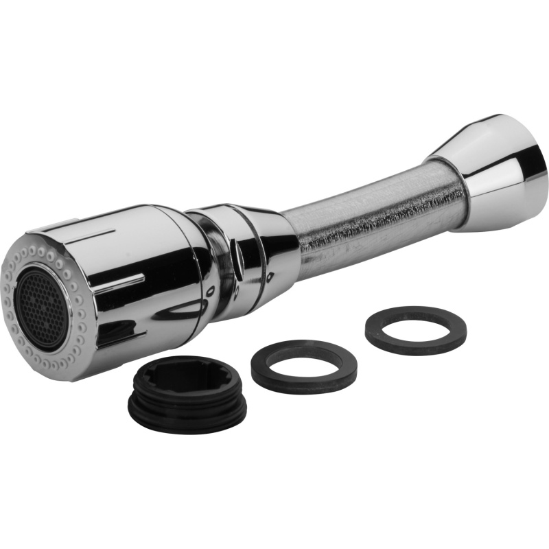 Hadice na kohoutek s úspornou kuchyňskou sprškou M22/M24 chromovaná černá