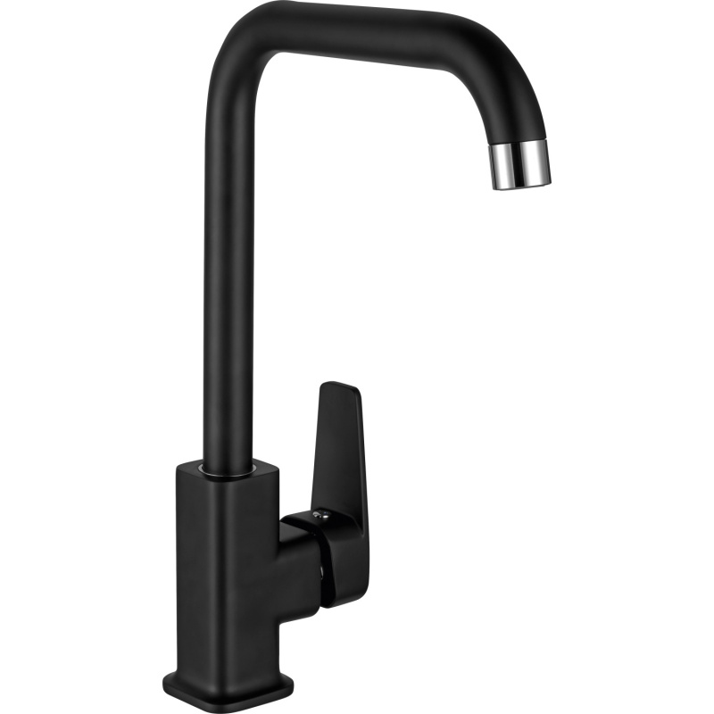 baliv Stojánková páková dřezová baterie KI-1780 černá matná, výška 33,2 cm
