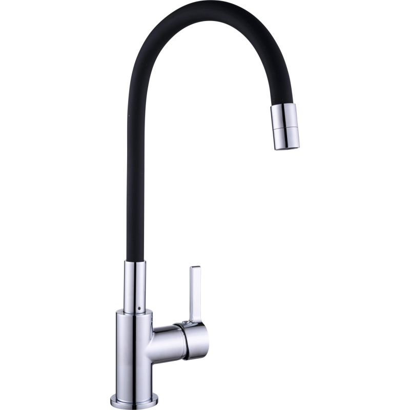 baliv Kuchyňská vodovodní baterie páková KI-1820 s elastickým ramenem černá