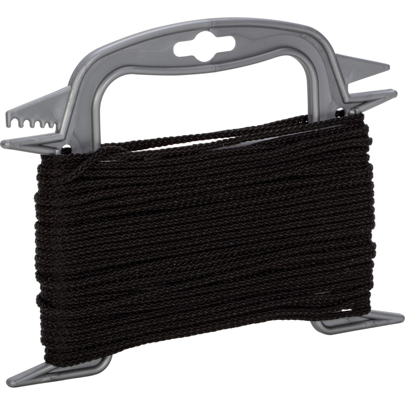 LUX Polypropylenové lano pletené Basic černé pr. 4 mm x 20 m