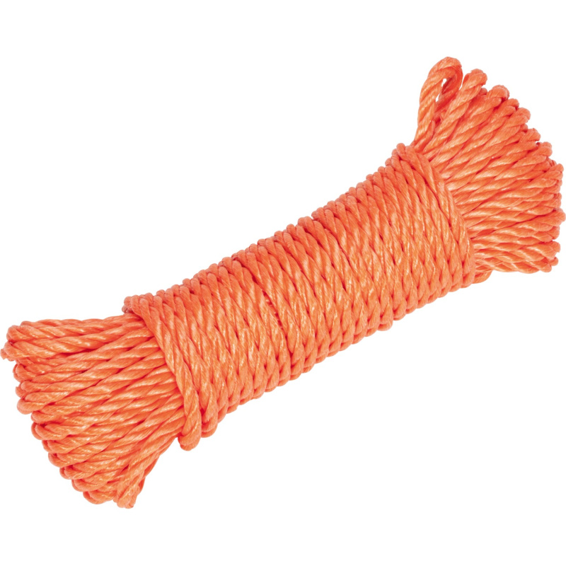 LUX Polypropylenové lano kroucené Basic oranžové pr. 10 mm x 20 m