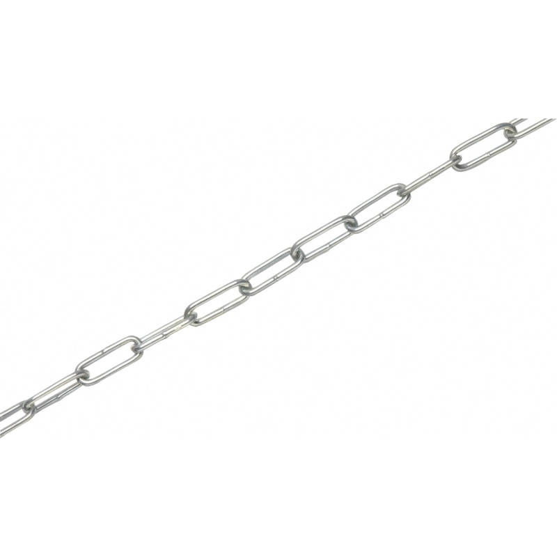 LUX Řetěz dlouhočlánkový kulatý galvanicky pozinkovaný, pr. 3 mm - metráž