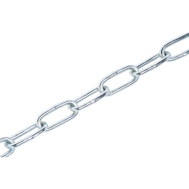 LUX Řetěz dlouhočlánkový kulatý galvanicky pozinkovaný, pr. 7 mm - metráž
