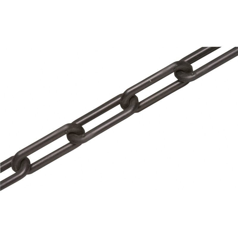 LUX Plastový řetěz dlouhočlánkový kulatý, černý, pr. 10 mm - metráž