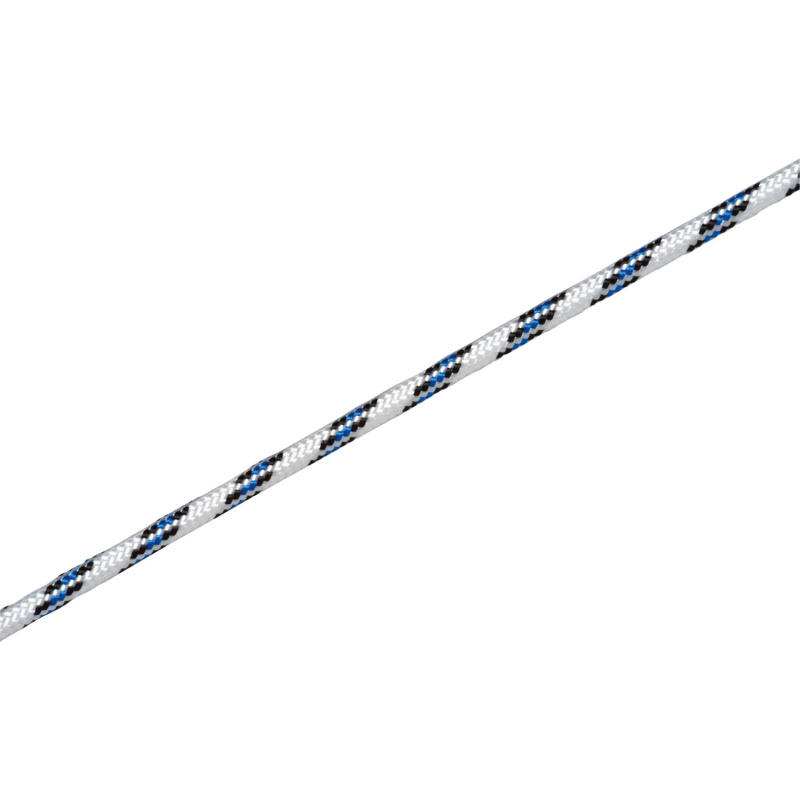 LUX Polypropylenové lano pletené bílo-modro-černé, pr. 8 mm - metráž