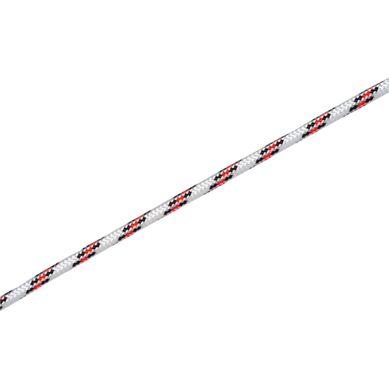 LUX Polypropylenové lano pletené bílo-černo-červené, pr. 8 mm - metráž