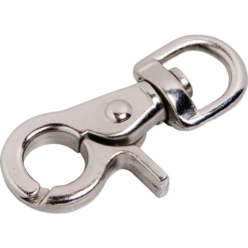 LUX Otočná karabina, poniklovaná, 57 x 20 x pr. 8 mm