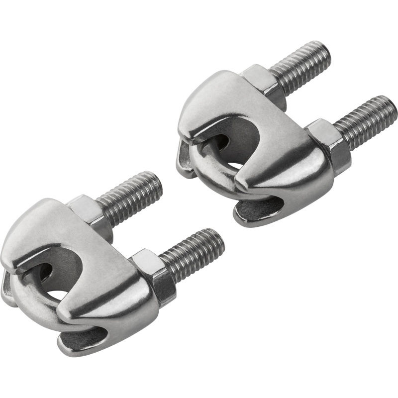 LUX Lanová svorka nerezová ocel, 2 ks, pro lana o pr. 6 mm