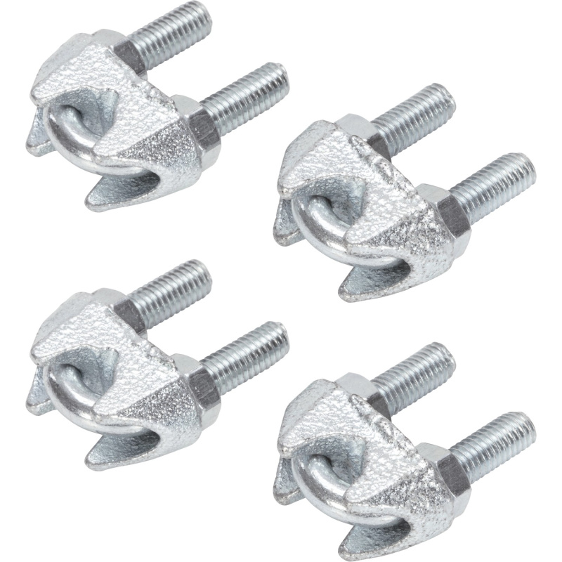 LUX Lanová svorka pozinkovaná ocel, 20 x 18 mm, 4 ks, pro lana o pr. 1-3 mm