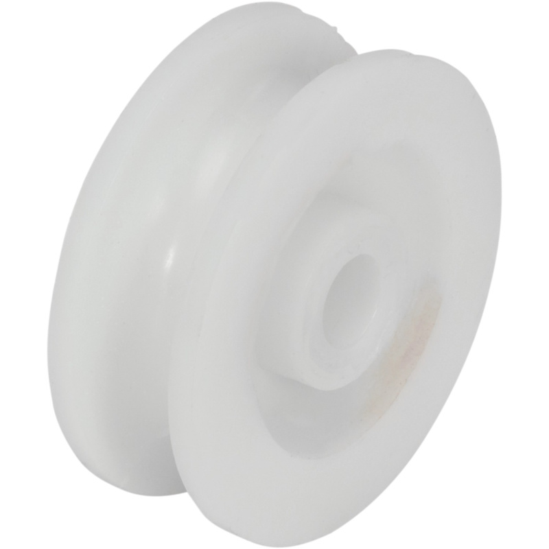 LUX Lanová kladka s kluzným ložiskem plastová bílá, pr. 40 mm