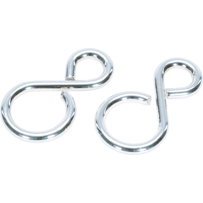 LUX S-hák, poniklovaný, 2 ks, 29 x 16 x pr. 5 mm