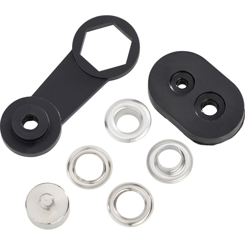 Sada ok pro lanková táhla, šedá, mosaz, pr. 15 mm