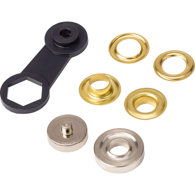 Sada ok pro lanková táhla, žlutá, mosaz, pr. 19 mm