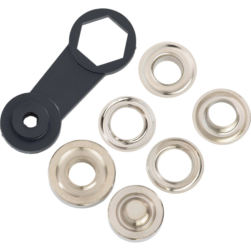 Sada ok pro lanková táhla, šedá, mosaz, pr. 19 mm