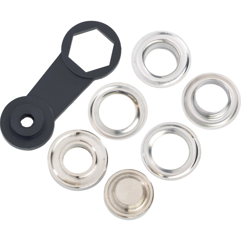 Sada ok pro lanková táhla, šedá, mosaz, pr. 24 mm