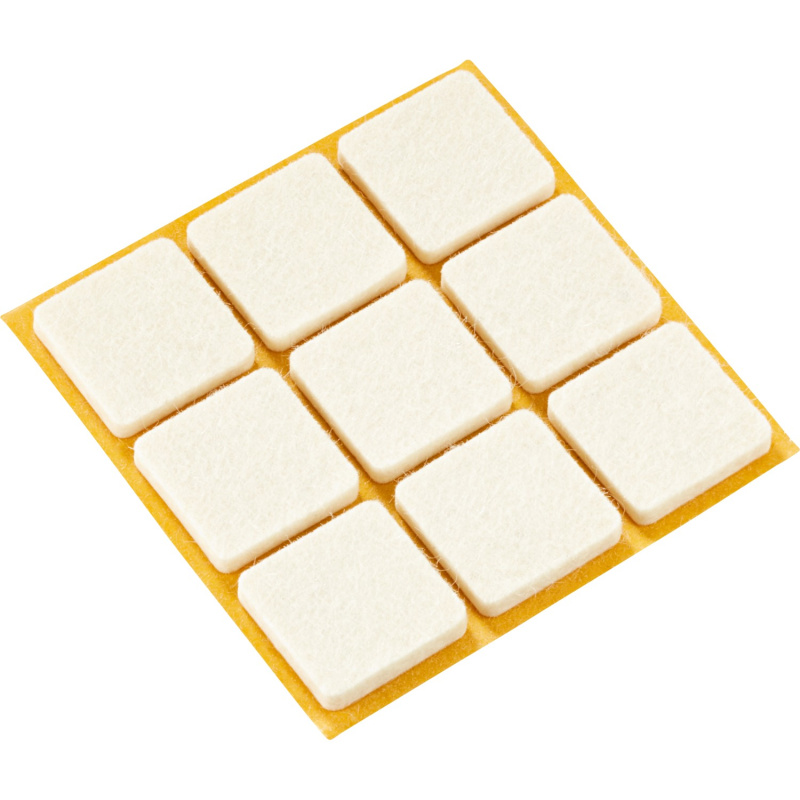 Parketová podložka samolepicí 25 mm x 25 mm, 9 ks