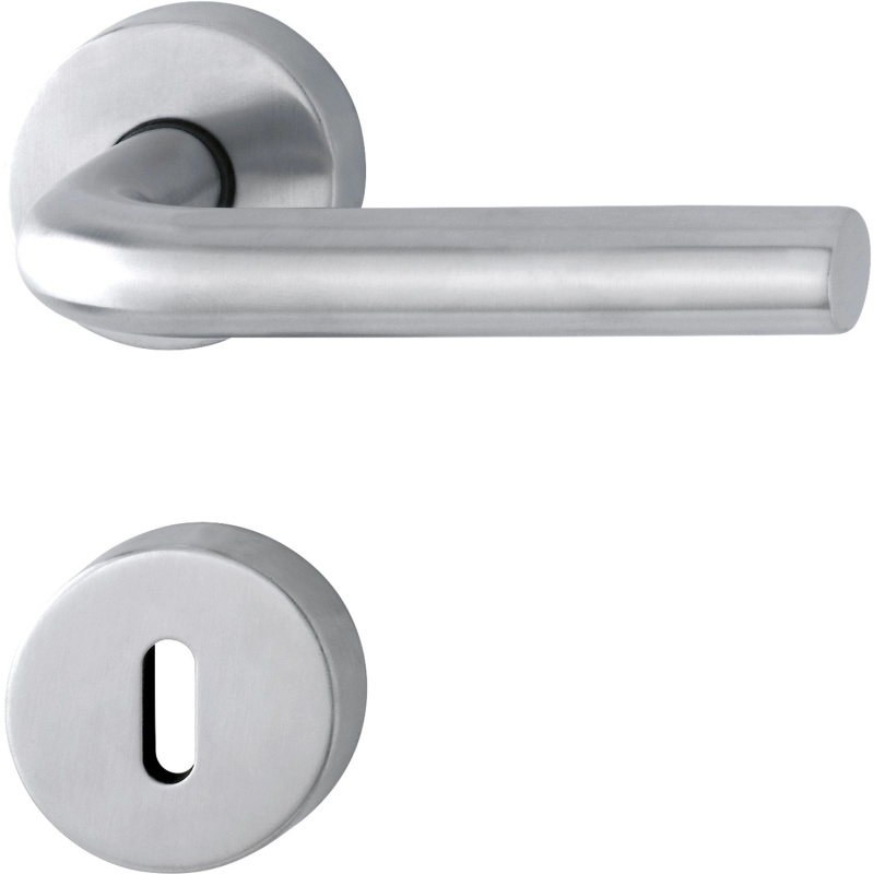 CMI Rozetové kování na interiérové dveře, tvar L, nerez ocel matná 38 - 42 mm