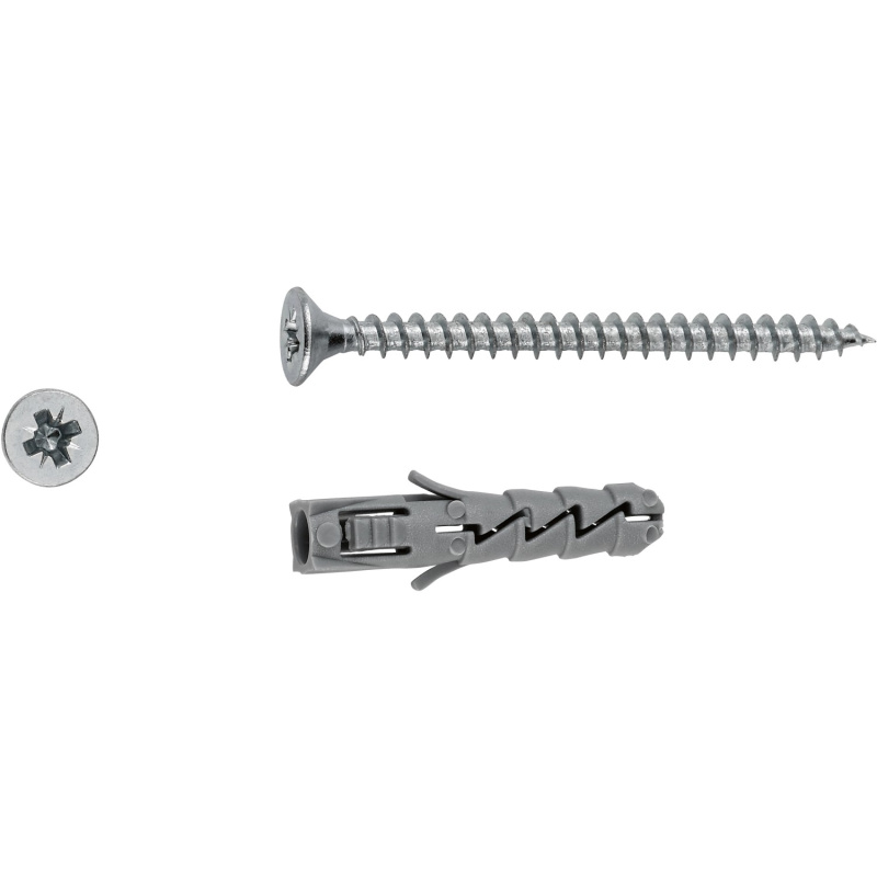 LUX Sada rozpínacích hmoždinek 6 mm x 30 mm se šrouby, 14 ks