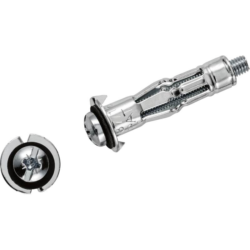 LUX Kovová hmoždinka do dutin se šroubem 5 mm x 37 mm, 4 ks