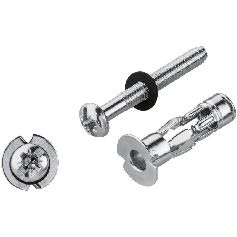 LUX Kovová hmoždinka do dutin se šroubem 6 mm x 37 mm, 4 ks