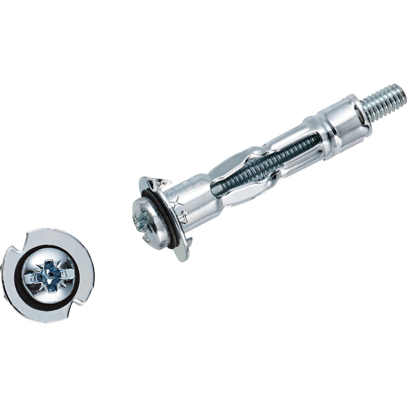 LUX Kovová hmoždinka do dutin se šroubem 6 mm x 52 mm, 4 ks