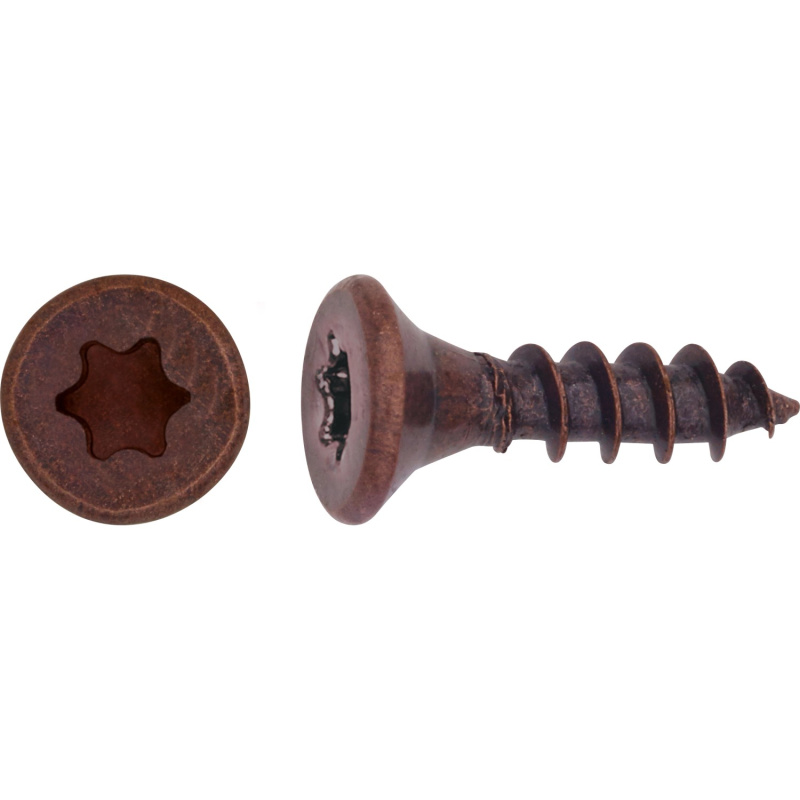 Uni vrut se zápustnou hlavou TX10 plný závit brynýrovaný 3x12 mm, 25 ks