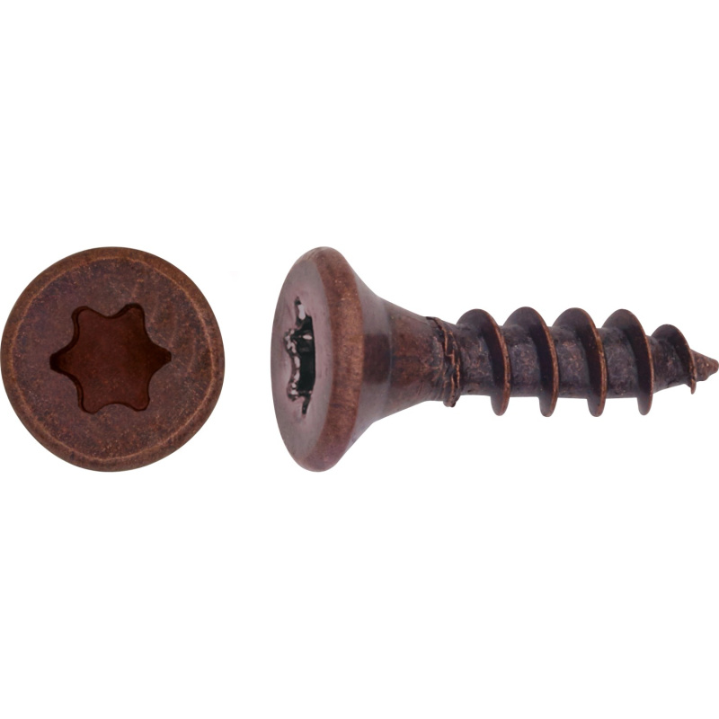 Uni vrut se zápustnou hlavou TX10 plný závit brynýrovaný 3x20 mm, 25 ks