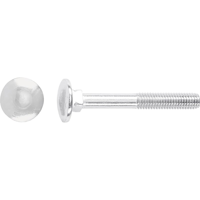 Vratový šroub M10 x 80 mm částečný závit bíle pozinkovaný - na váhu