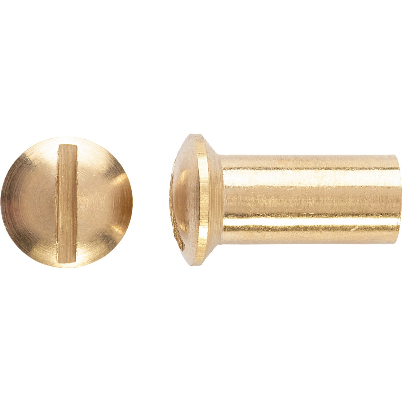 Pouzdrová matice M6 x 15 mm mosaz, 8 ks