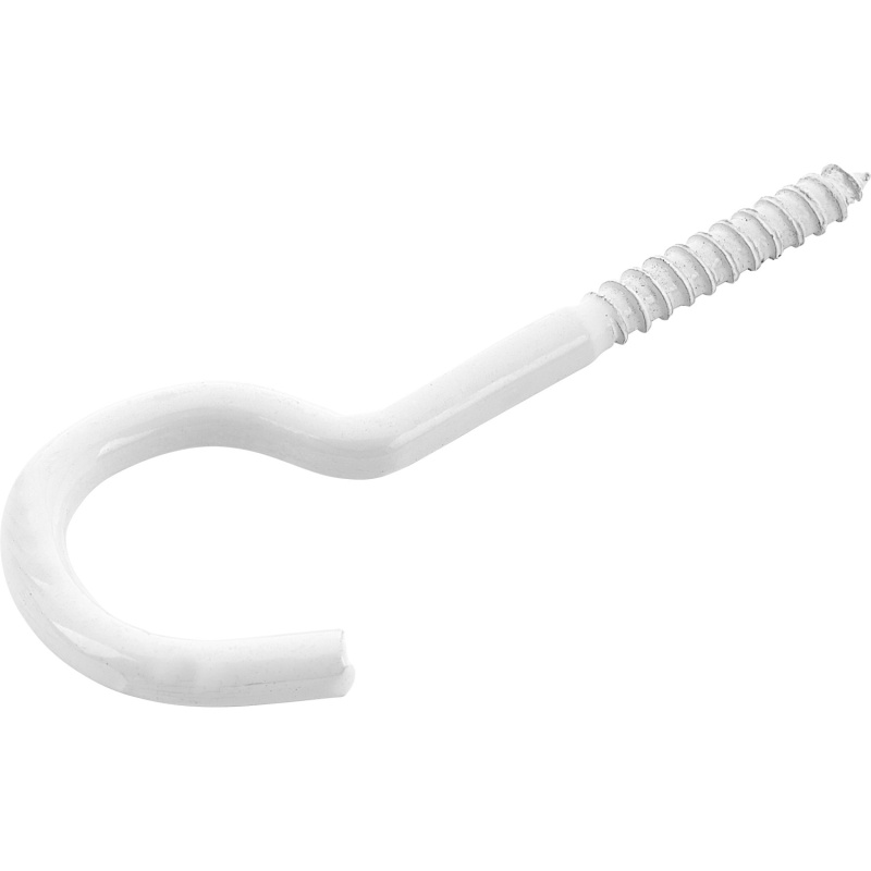 LUX Hák na prádelní šňůru bílý pr. 4,4 mm x 50 mm, 6 ks