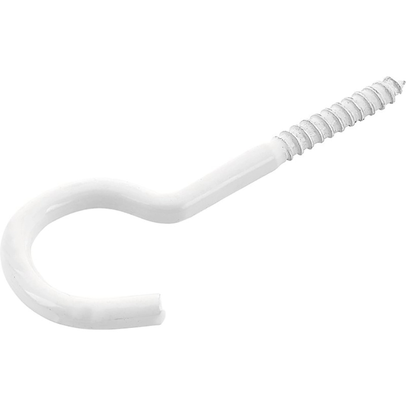 Hák na prádelní šňůru, pozinkovaný bílý povrch, 5,2 x 80 mm - prodej na váhu