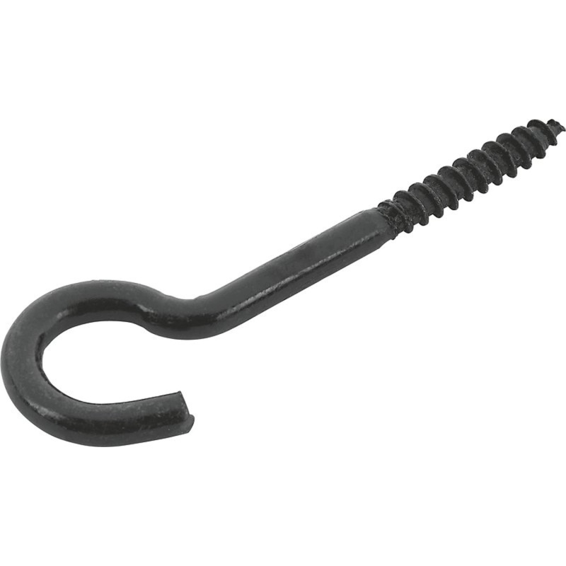 Stropní hák pozinkovaný černý, pr. 5 mm x 80 mm - prodej na váhu