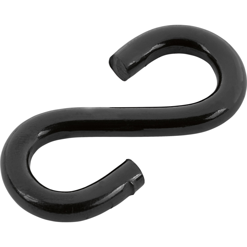 S-hák černý, 4,8 x 50 mm, 2 ks