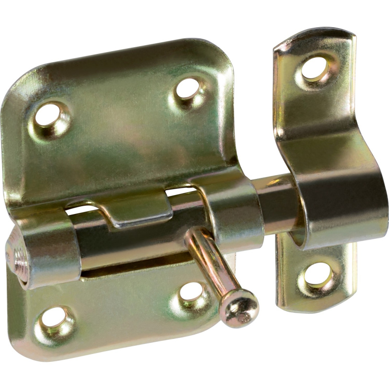 Skříňová zástrčka, žlutě pozinkovaná, 45 mm x 35 mm