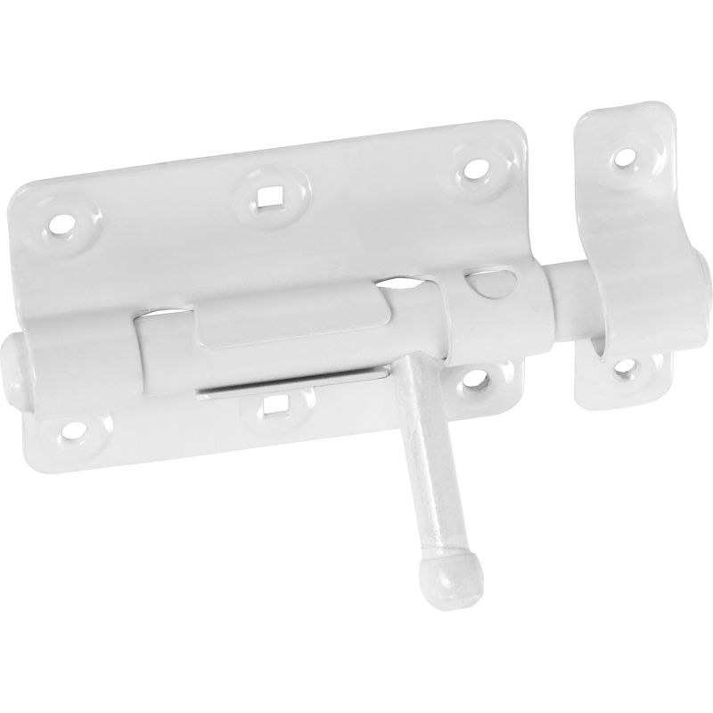 Skříňová zástrčka, bílá, práškový nástřik, 100 mm x 70 mm