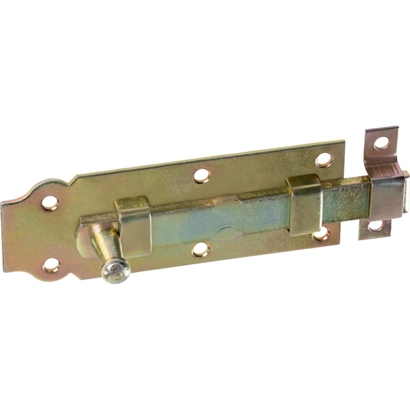 Okenní zástrčka s knoflíkem, žlutě pozinkovaná, 120 mm x 45 mm