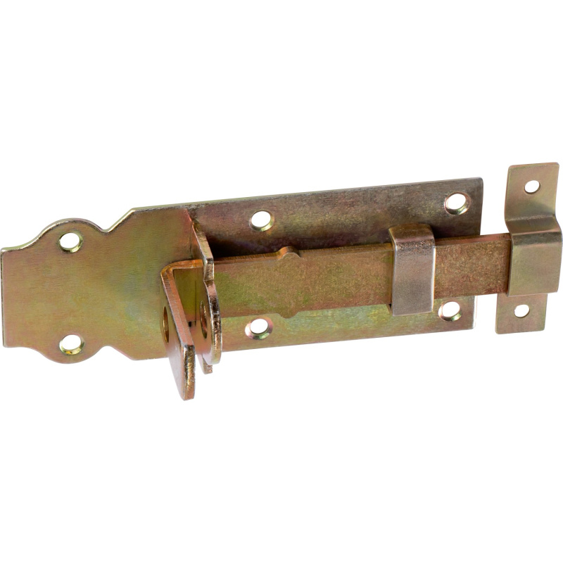 Dveřní zástrčka, žlutě pozinkovaná, 140 mm x 45 mm